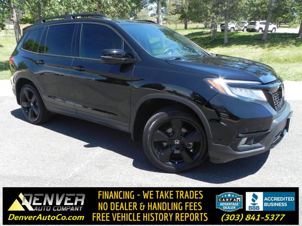Photo 2021 Honda Passport Elite AWD  LOADED  LOW MILES  BLK on BLK $32,975