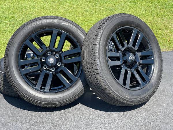 Photo 20 TRD Toyota Tacoma Black wheels 4Runner oem rims 6x5.5 tires FJ 4x4 $1,000