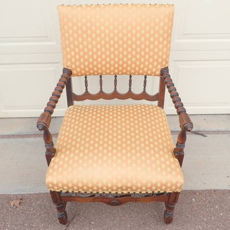 Photo 3 Antique Carved Oak Renaissance Style High-Back Side Chair $300 OBO $350