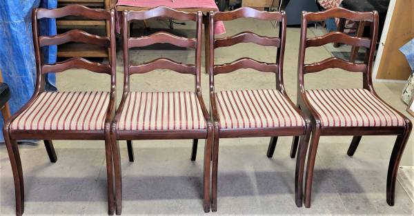 Photo 4 beautiful Tell City original condition dining chairs. $90