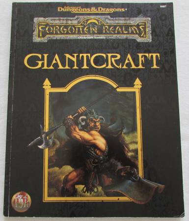 Photo Advanced Dungeons and Dragons GIANTCRAFT Forgotten Realms ADD DD $30