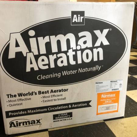 Photo Airmax Shallow Water Series SW20 Aeration Unit - New In Box $400