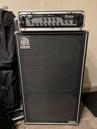 Photo Ampeg SVT-6 -Pro bass  and 6-10 Ampeg Classic bass cabinet $1,400