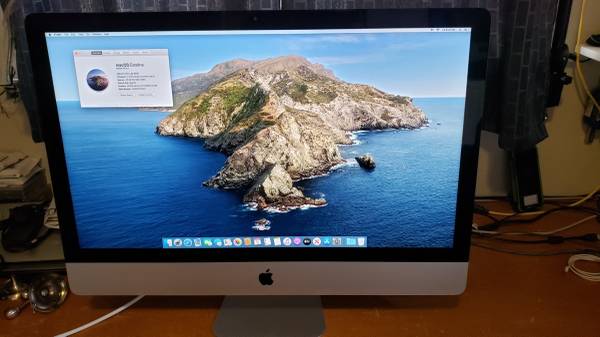 Apple 27 iMac, 2.9 GHz Intel i5 CPU, 20GB RAM, 2TB HD, CATALINA OS $200