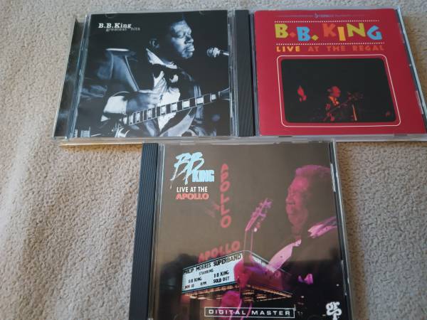 Photo B.B King 3Cd lot Live at the Apollo,Live at the Regal, Greatest Hits $15