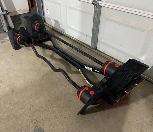 Photo Bowflex 2080 Adjustable Barbell And Curl Bar With Weight Expansion To 120lbs $500