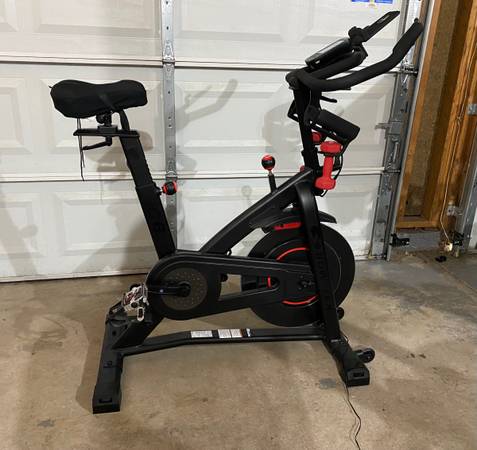 Photo Bowflex C6 Bluetooth Stationary Exercise Spin Bike With Weights And Heart Monito $480