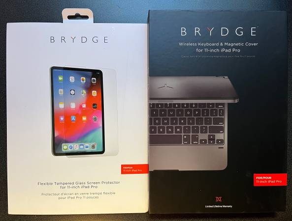 Photo Brydge Pro 11 Space Gray iPad Air iPad Pro Keyboard w Screen Proteco $75