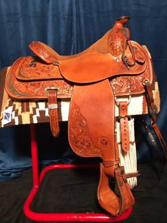 Photo Circle Y Equitation Reining Saddle Set $1,300