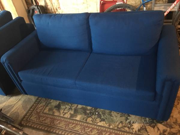 Photo Cobalt blue couch set $200