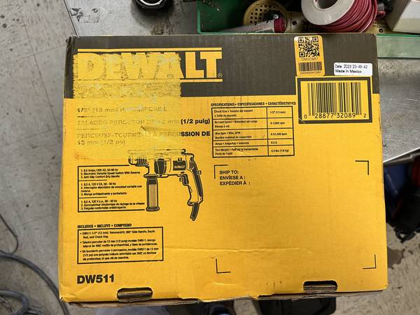 Photo DEWALT 7.8 Amp Corded 12 in. Variable Speed Reversible Hammer Drill $80