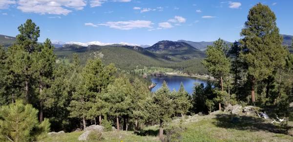 Evergreen, CO - 3.6 Acres  Cabin - view of Evergreen Lake  Mt. Evans $1,675,000