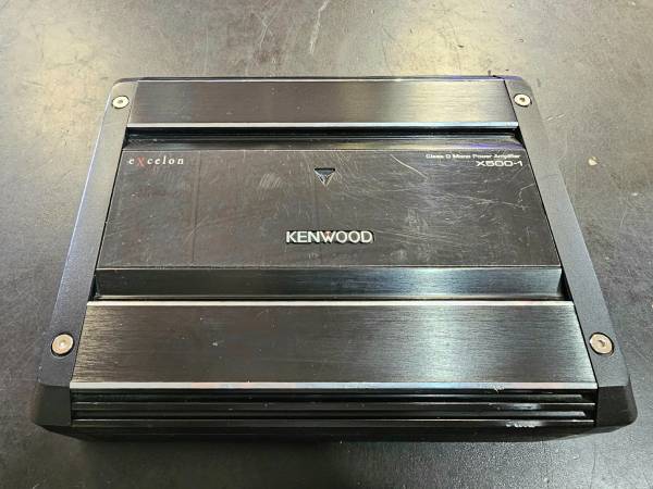 Photo KENWOOD X500-1 1000W 4ohms Car Class D Mono Amp Bass Boost Amplifier $80