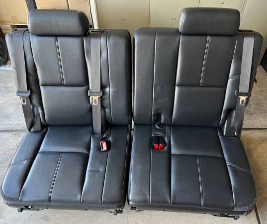 Photo Leather Third Row Rear Seats for 2007-2014 Chevy Tahoe, Yukon Escalade $400