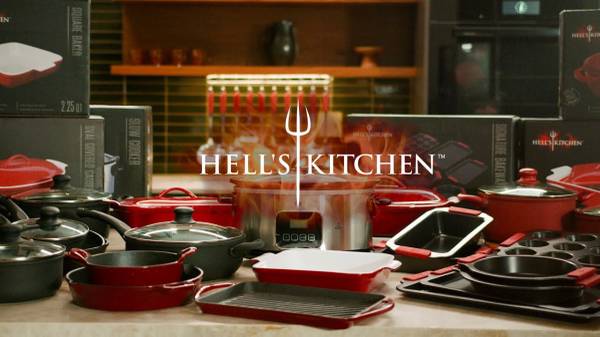 Photo NEW 6 Piece Hells Kitchen Cast Iron  Enameled Cookware $150
