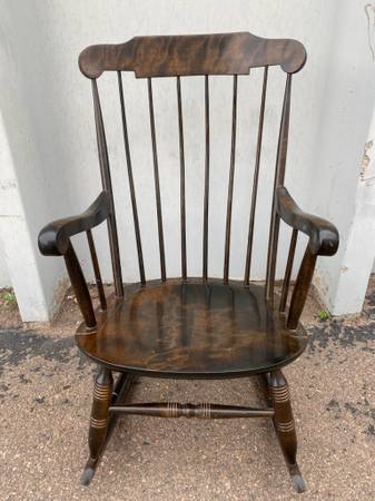 Photo Nichols  Stone Wooden Rocking Chair $225