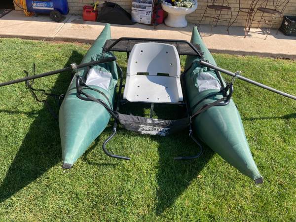 Pontoon float fishing raft $190