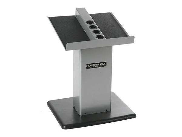 Photo Power Block Dumbbell Large Column Stand $120