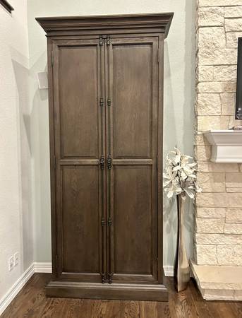 Photo Restoration Hardware French Panel Double Door Cabinet 8 12 Tall $1,200