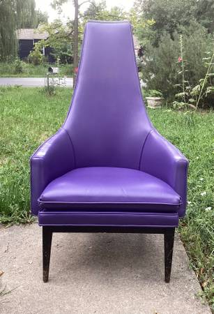 Photo Retro MCM PURPLE High Back Chair $100