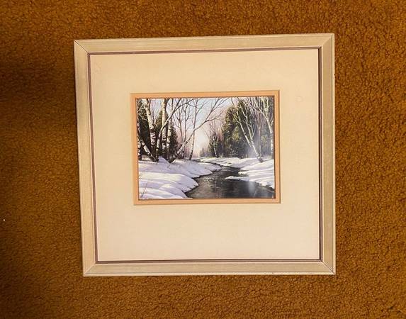 Photo Rocky Mountain Landscape Photograph of Painting $5