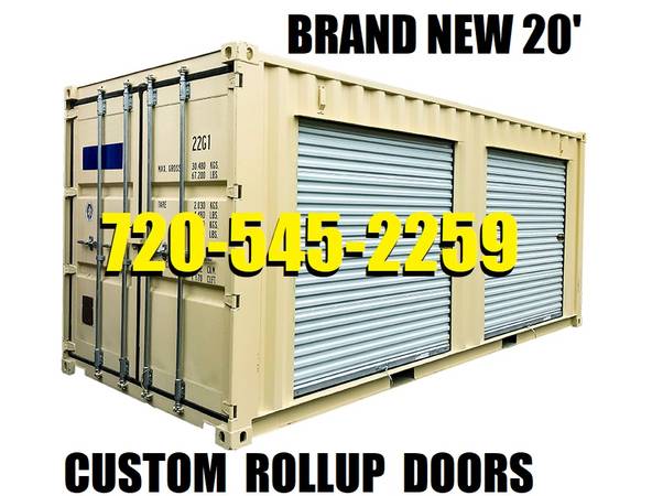 Photo SIDE DOOR CONTAINERS - storage container with roll up door - CARGO POD
