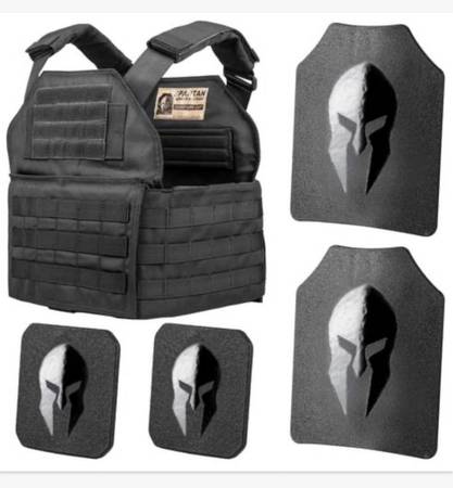 Photo SPARTAN SHOOTERS CUT PLATE CARRIER ENTRY LEVEL PACKAGE BODY ARMOR $300