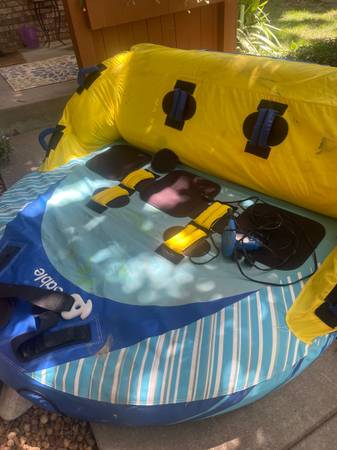 Photo Sable 3 person towable tube for boating $150