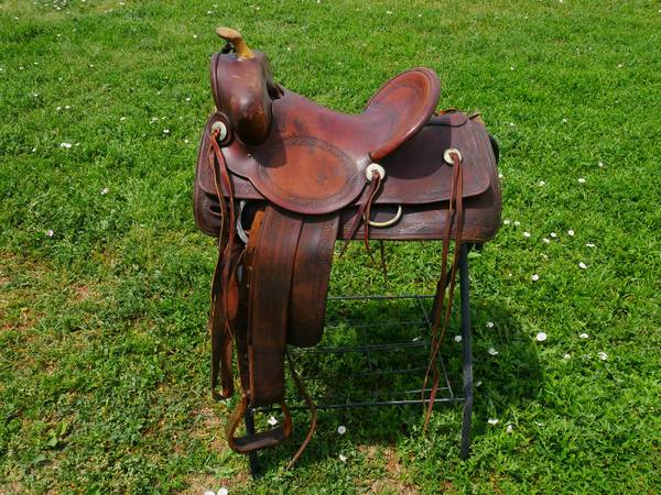 Photo Saddle 2 vintage Miller Denver western high back saddle $650