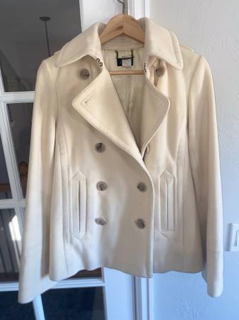 Womens J. Crew Double Breasted Wool Pea Coat $35