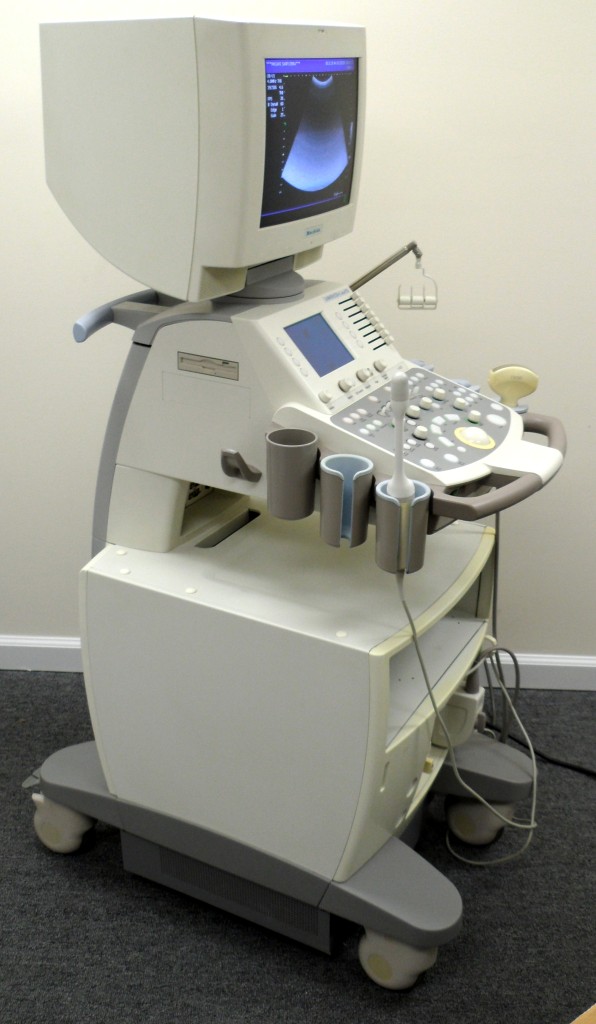 Siemens Mochida SonoVista OB/GYN ultrasound machine with abd + vaginal ...