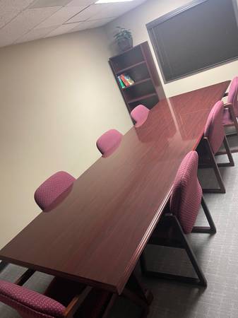 Photo 12 foot conference table $700