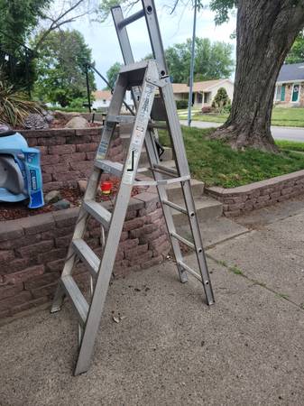 6 foot multi-purpose folding ladder $25