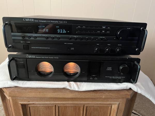 Carver Amplifier and Pre Amp $650