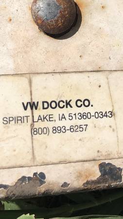 Photo VW Dock Co.  Boat Dock Brackets $175