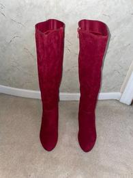 thigh high leather boot