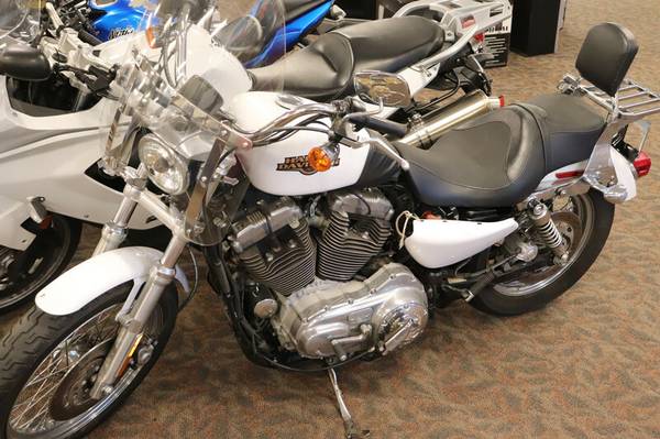 Photo 2008 Harley Davidson XL 883L Sportster Low - White Cruiser Motorcycle $5,000