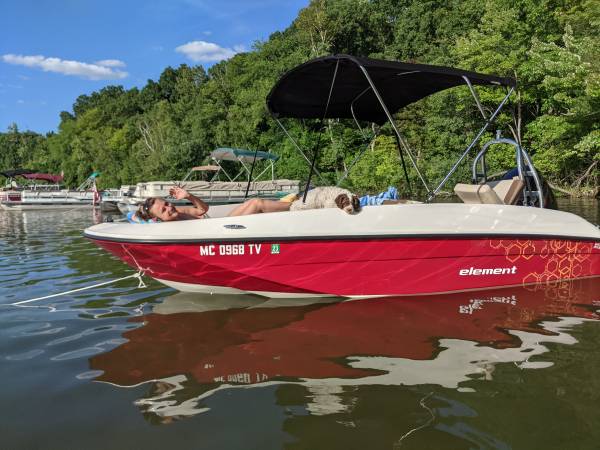 2015 Bayliner Element 16 boat with trailer $15,500