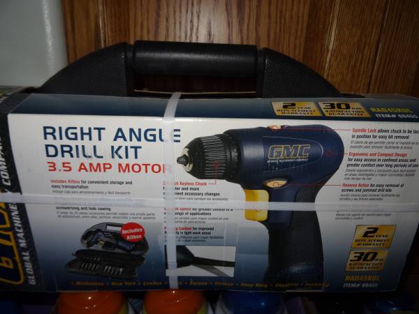 Photo 25 Piece GMC Right Angle Drill Kit --New in Box-Half Price-- $100