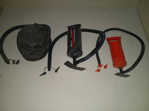 Photo 3 Air Raft Mattress Boat Pumps ($10 for all 3) $10