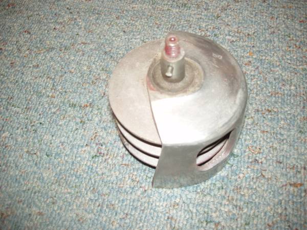 BOAT STEERING CAST ALUMINUM POLISHED 5 CABLE PULLEY HYDROPLANE $65