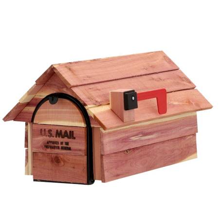 Photo Brand New Cedar Mailboxes - price for 3 of them $100