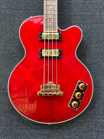Photo Epiphone Allen Woody Bass Guitar - Limited Edition - Wine Red $650