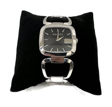 Photo Gucci G-Series Womens Wrist Watch 125.4 Stainless Black Dial $325
