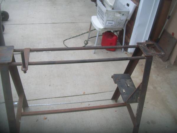 Heavy Custom Steel Support Work Bench From Lathe  Work Light attached $50