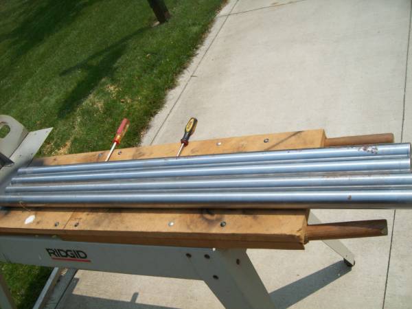 Photo Heavy Steel Tubes 1 34 OD and 52 Long From Shopsmith Mark 5 Mult-pu $10