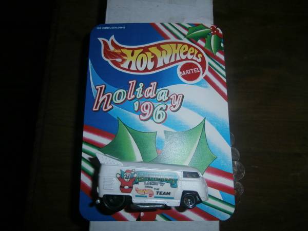 Photo Hot Wheels Mattel Employee 1996 Christmas Bus, loose CUSTOM PIECE $40