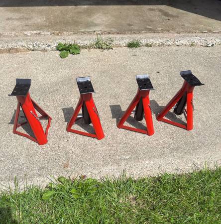 Photo Montgomery Ward Vintage Jack Stands Max load capacity 1.5 tons (3000 l $50