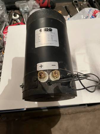 Photo Ohio Electric C481289X7841 12V Motor 2 HP for Hyd Pump NEW $361