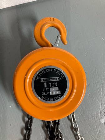 Photo One Ton Central Machinery Chain Fall (Harbor Freight) $25